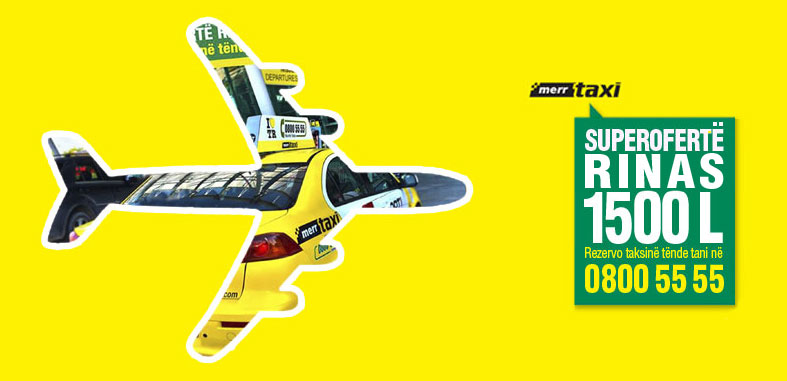 Oferta taksi Aeroporti Rinas Tirane 1500 Lek!